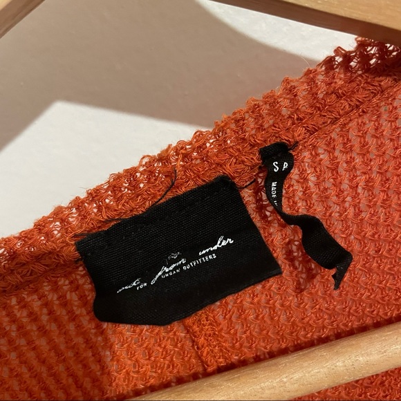 Urban Outfitters Burnt Orange Cinch Front Sweater - Picture 5 of 7